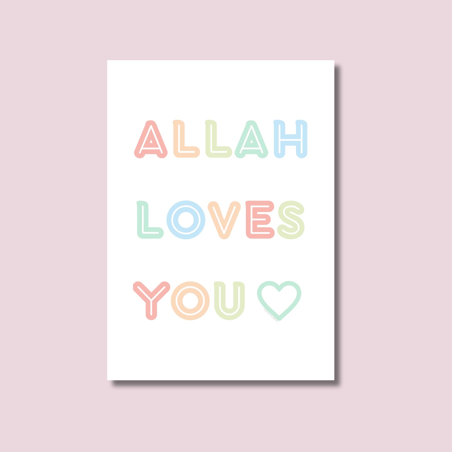 Allah Loves You • A4